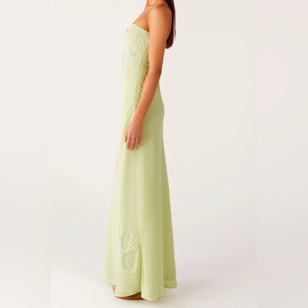 Peppermayo Sassafras Beaded Flower Strapless Maxi Dress - Picture 2 of 6